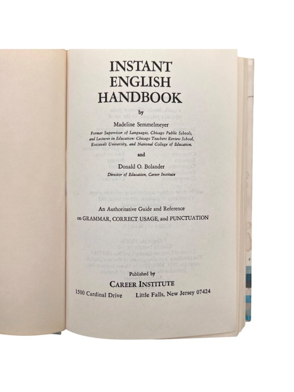 Instant English Handbook 1980 Edition Career Institute Vintage Grammar Reference - Picture 2 of 16